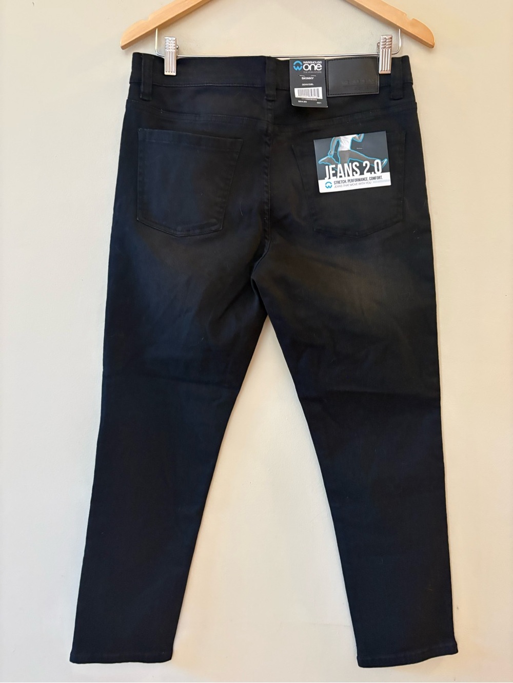 Warehouse One Women’s Black Skinny Jeans, Sz 30. NWT